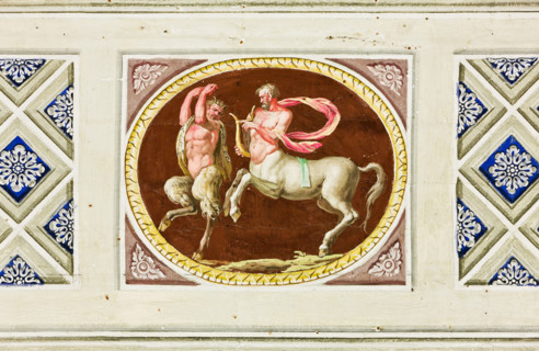 Palermo, Palazzo Reale o Palazzo dei Normanni, Appartamento Reale, Sala Rossa, la volta: