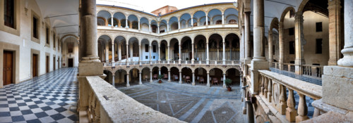 Palermo, The Royal Palace or Palazzo dei Normanni (Palace of the Normans), The Maqueda Courtyard: