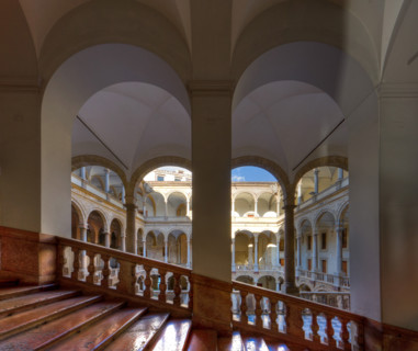 Palermo, The Royal Palace or Palazzo dei Normanni (Palace of the Normans): view of the Maqueda