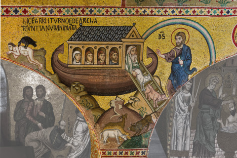 Palermo, Palazzo Reale o Palazzo dei Normanni,  Cappella Palatina (Basilica), ciclo di mosaici