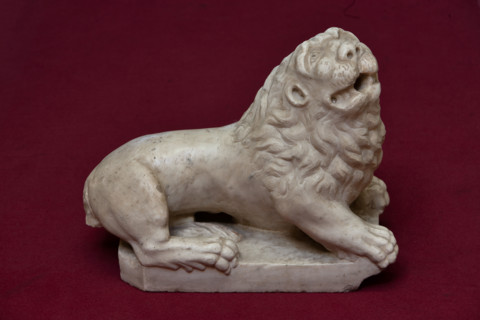 Palermo, Palazzo Reale o Palazzo dei Normanni, Torre Joharia, Sala dei Venti: leone in marmo di