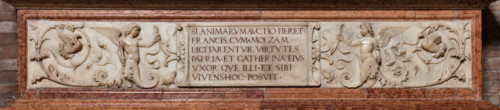 Modena, Duomo, interno, navata destra: monumento funerario dedicato a Francesco Molza; di