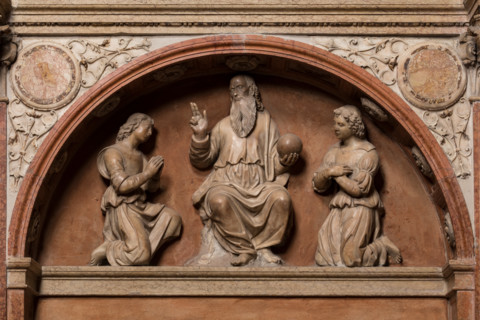 Modena, Duomo, interno, navata destra: monumento funerario dedicato a Francesco Molza; di