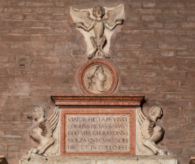 Modena, Duomo, interno, navata destra: monumento funerario dedicato a Francesco Molza; di