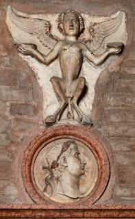 Modena, Duomo, interno, navata destra: monumento funerario dedicato a Francesco Molza; di