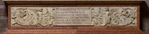 Modena, Duomo, interno, navata destra: monumento funerario dedicato a Francesco Molza; di