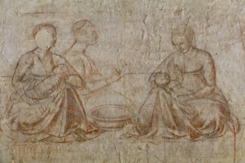 Pisa, Museo delle sinopie:
“Storie di Esaù e Giacobbe”, sinopia di Benozzo Gozzoli, preparatoria