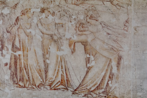 Pisa, Museo delle sinopie:
“Giudizio universale”.  Sinopia preparatoria degli affreschi di
