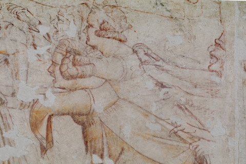 Pisa, Museo delle sinopie:
“Giudizio universale”.  Sinopia preparatoria degli affreschi di