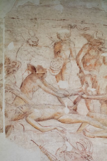 Pisa, Museo delle sinopie:
“Inferno”.  Sinopia preparatoria degli affreschi di Buonamico