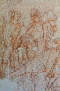 Pisa, Museo delle sinopie: ”Trionfo della Morte”, sinopia preparatoria agli affreschi di Buonamico