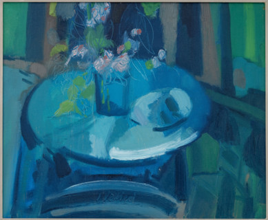 Collezione Assicoop Unipol, inv. n°890;
Gianni Valieri (1928-2017);  “Natura morta”; olio su tela,