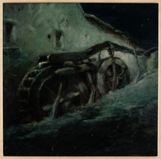 Collezione Assicoop Unipol, inv. n°  893: 
Giovanni Forghieri (1898-1944); “Vecchio mulino”; olio