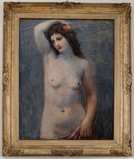 Collezione Assicoop Unipol, inv. n°  895: 
Achille Funi (1890-1972); “Nudo di donna” ; olio su