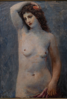 Collezione Assicoop Unipol, inv. n°  895: 
Achille Funi (1890-1972); “Nudo di donna” ; olio su