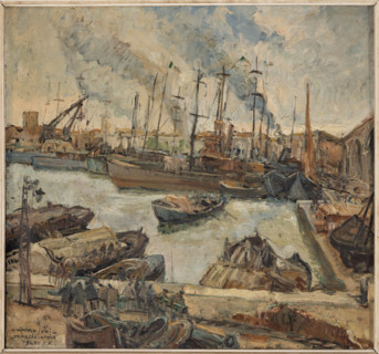 Collezione Assicoop Unipol, inv. n°  904: 
Casimiro Jodi (1886-1948); “Arsenale di Venezia”, olio