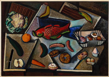 Collezione Assicoop Unipol, inv. n°  907: 
Achille Funi (1890-1972); “Natura morta”, olio su