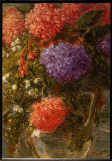 Collezione Assicoop Unipol, inv. n° ° 921: Gaetano Previati (1852 - 1920); “Ortensie”; olio su