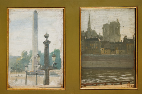 Collezione Assicoop Unipol, inv. n°967: 
Mario Vellani Marchi (1895 - 1979); “Scorci di Parigi”
