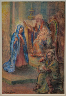 Collezione Assicoop Unipol, inv. n° 975: 
Giorgio Rossi (1892 - 1982); “Visita di Maria a