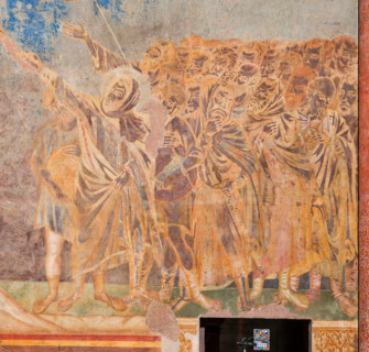 Assisi, Basilica superiore di San Francesco, transetto meridionale, parete est, Crocifissione: