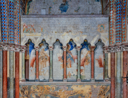 Assisi, Basilica superiore di San Francesco, transetto meridionale, parete est, registro mediano: