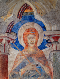 Assisi, Basilica superiore di San Francesco, transetto meridionale, parete est, registro mediano: