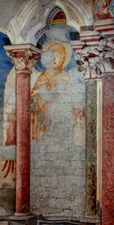 Assisi, Basilica superiore di San Francesco, transetto meridionale, parete est, registro mediano: