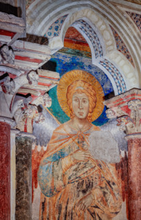 Assisi, Basilica superiore di San Francesco, transetto meridionale, parete ovest, registro mediano: