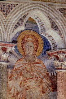 Assisi, Basilica superiore di San Francesco, transetto meridionale, parete ovest, registro mediano: