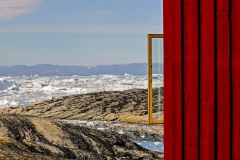 View from the hotel Arctic in Ilulissat, Greenland