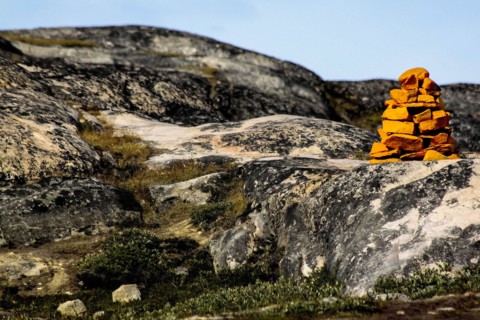 Stack of stones in Greenland