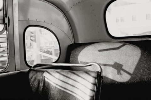 Back Seat of Old Bus