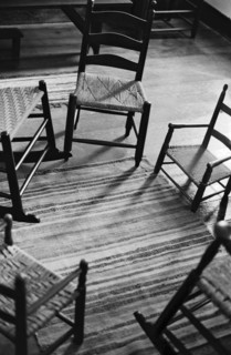 Empty Chairs Arranged in Circle