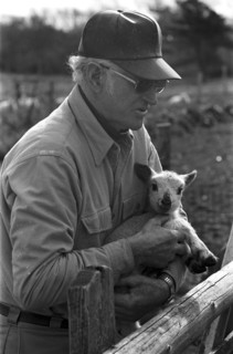 Farmer Holding Lamb