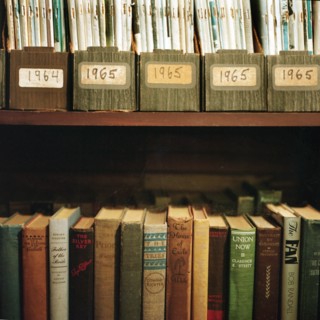 Shelves of Books and Magazines
