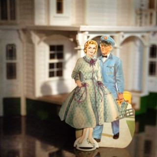 Housewife and Milkman Paper Dolls