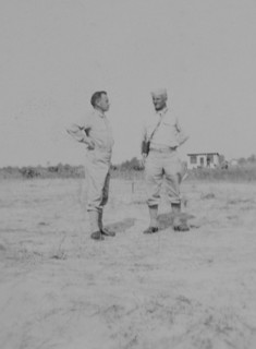 Two Soldiers, Portrait, WWII, HQ 2nd Battalion, 389th Infantry, US Army Military Base, Indiana, USA, 1942