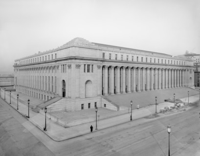 General Post Office, New York City, New York, USA, Detroit Publishing Company, 1912