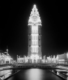 Dreamland at Night, Coney Island, New York City, New York, USA, Detroit Publishing Company, 1905