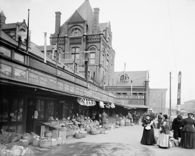 City Market, Kansas City, Missouri, USA, Detroit Publishing Company, 1906