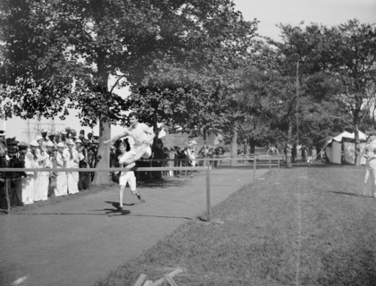 Hurdle Race, U.S. Naval Academy Field Day, USA, Detroit Publishing Company, 1900