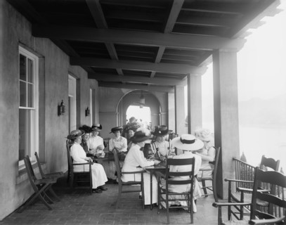 Women at Card Party, Detroit Boat Club, Belle Isle Park, Detroit, Michigan, USA, Detroit Publishing Company, 1910