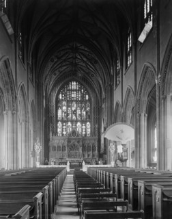 Trinity Church, Interior View, New York City, New York, USA, Detroit Publishing Company, 1907