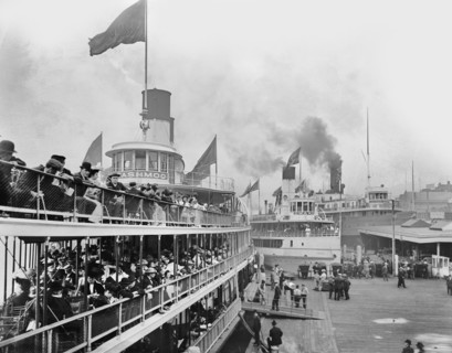 Riverboat Excursions, Detroit, Michigan, USA, Detroit Publishing Company, 1910