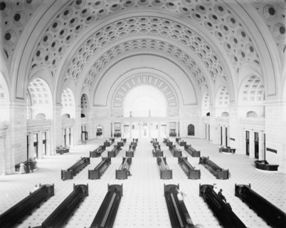 Grand Lobby, Union Station, Washington, DC, USA, Detroit Publishing Company, 1910