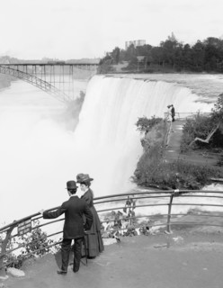 American Falls from Goat Island, Niagara Falls, New York, USA, Detroit Publishing Company, 1908