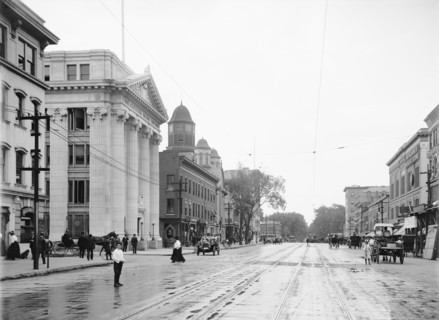 North Street Looking South, Pittsfield, Massachusetts, USA, Detroit Publishing Company, 1910