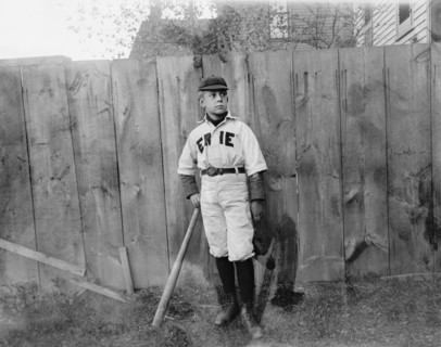 Portrait of Boy in Baseball Uniform, USA, Detroit Publishing Company, 1915