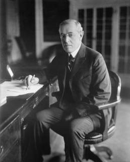 U.S. President Woodrow Wilson at his Desk, Harris & Ewing, 1910's
